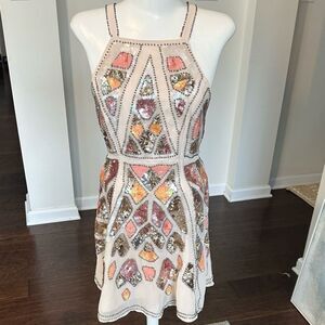 ASOS Sequined Crosscross Mini Dress 6